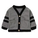 Baby Boys Button-Down V-Neck Cardigan Knitted Sweater Toddler Sweatshirt Casual Outerwear 1-4T Kid