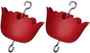 Hummers Galore Hummingbird Feeder Insect Guard, Ant Moat, Red - 2 Pack