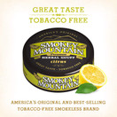 Smokey Mountain Herbal Snuff, Nicotine Free and Tobacco Free, Herbal Snuff - Great Tasting & Refreshing Chewing Tobacco Alternative, Citrus 10 Can Box