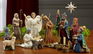 Three Kings Nativity Figurines with Real Gold, Frankincense and Myrrh, Set of 11, 7 inch Scale