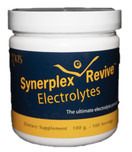    Synerplex Revive Electrolyte Powder is the best and most complete el...lyte formula available. Helps hydrate, reduce cramping and detoxify.-Gluten Free