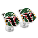 Star Wars Boba Fett Distressed  Helmet Cufflinks