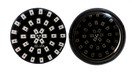 Black Out Red LED Turn Signal Running Light Insert Harley Bullet 1157 Bulb FL FX XL Smoke Lens