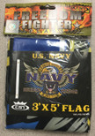 3x5 Mission First United States US Navy Defending Freedom Flag Military USN USA, Polyester