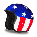 Daytona Helmets Motorcycle Open Face Helmet Cruiser, Captain America 100% DOT Approved X-Small