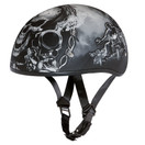 Daytona Helmets Motorcycle Half Helmet Skull Cap- Guns 100% DOT Approved XX-Small