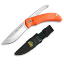 Outdoor Edge SwingBlade - Two Blades in One, Rotating Fixed Blade Hunting Knife with Drop-Point and Gutting Blade Plus Nylon Sheath