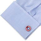 Avengers Captain America Shield Cufflinks 3/4 Inches