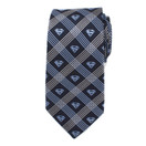 Superman Shield Navy  Plaid Mens Tie