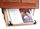 Clear Solutions Under Cabinet Mounted Cookbook Wood Holder