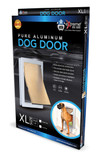 Extreme Performance Locking Rugged Aluminum Dog Doors for Exterior Doors, 2020 Design with Single or Dual Flap Extreme