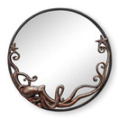 Octopus Round Wall Mirror 22 x 2 x 22 inches