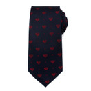 Superman Shield Navy and Red Dot Necktie