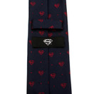 Superman Shield Navy and Red Dot Necktie