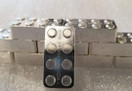 Lego Fine Silver Monarch Building Block Bar 2x4
