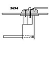 JLD Acoustic Guitar Bridge System Screw Mount for Flattening Bulging Guitar Soundboards