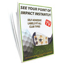 LongShot Golf Impact Label Pack - 650 Lie Sole Labels