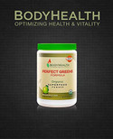 BodyHealth Perfect Greens Formula, 100% Organic Superfood, 23 Whole Foods (Wheat Grass, Spirulina, etc) Antioxidant, Probiotic, Detox, Gluten Free, Energy Juice Supplement, Apple Flavor 30 servings