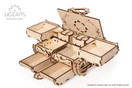 UGEARS Antique Box Mechanical 3D Puzzle, Laser-Cut Mechanical Model