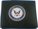 US Navy Genuine Leather Wallet in Black