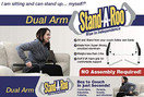 Stand-A-Roo Dual Arm, Medical Grade Materials Up to 350 lbs