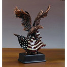 Eagle with American Flag Statue