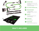 BodyBoss 2.0 Full Portable Home Gym Workout Package Plus Resistance Bands, Collapsible Resistance Bar, Handles - Full Body Workouts for Home, Travel or Outside