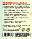 100% Grass-Fed Glandular Organ Complex: A Primal superfood Blend of Beef Liver, Heart, Kidney and More! (150 Capsules)