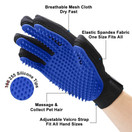 [Upgrade Version] Pet Grooming Glove - Gentle Deshedding Brush Glove - Efficient Pet Hair Remover Mitt - Enhanced Five Finger Design - Perfect for Dog & Cat with Long & Short Fur - 1 Pair