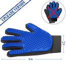 [Upgrade Version] Pet Grooming Glove - Gentle Deshedding Brush Glove - Efficient Pet Hair Remover Mitt - Enhanced Five Finger Design - Perfect for Dog & Cat with Long & Short Fur - 1 Pair