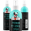 Premium Pet Dental Spray (Large - 8oz): Eliminate Bad Dog Breath & Bad Cat Breath! Naturally Fights Plaque, Tartar & Gum Disease Without Brushing! Add to Water! Digestive Aid!