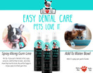 Premium Pet Dental Spray (Large - 8oz): Eliminate Bad Dog Breath & Bad Cat Breath! Naturally Fights Plaque, Tartar & Gum Disease Without Brushing! Add to Water! Digestive Aid!