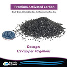 Aquatic Experts Premium Activated Carbon - Aquarium Filter Charcoal Media with Fine Mesh Bag - 3.0 lbs - Remove Odors and Discoloration with Bituminous Coal