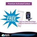 Aquatic Experts Premium Activated Carbon - Aquarium Filter Charcoal Media with Fine Mesh Bag - 3.0 lbs - Remove Odors and Discoloration with Bituminous Coal