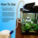 Friendly Fish Co. 3-in-1 Fish Tank Cleaner/Fish Tank Accessories - Comes w/Gravel Vacuum for Aquarium, Fish Net, Magnet Brush & Algae Scraper - BPA Free Aquarium Supplies & Aquarium Cleaning Tools