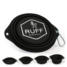 Ruff Products BarkBowl (Black, 800ml) - Collapsible Dog Bowl