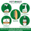 Vet's Best Flea and Tick Home Spray | Flea Treatment for Dogs and Home | Flea Killer with Certified Natural Oils