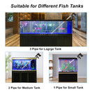 Aquarium Gravel Cleaner, Siphon Aquarium Gravel Vacuum Cleaner for Fish Tank Cleaning, Water Changer with Air-Pressing Button & Adjustable Water Flow Controller, Scraper