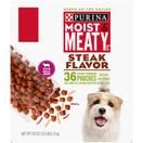 Purina Moist & Meaty Wet Dog Food, Steak Flavor - 36 ct. Pouch