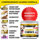 STRELLALAB Hemp Calming Treats for Dogs - 120 Soft Chews - Made in USA with Hemp Oil - Dog Anxiety Relief - Natural Separation Aid - Stress Relief - Fireworks - Storms - Aggressive Behavior - Barking