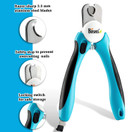 Dog Nail Clippers and Trimmer By Boshel - With Safety Guard to Avoid Over-cutting Nails & Free Nail File - Razor Sharp Blades - Sturdy Non Slip Handles - For Safe, Professional At Home Grooming