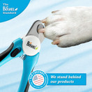 Dog Nail Clippers and Trimmer By Boshel - With Safety Guard to Avoid Over-cutting Nails & Free Nail File - Razor Sharp Blades - Sturdy Non Slip Handles - For Safe, Professional At Home Grooming