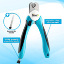 Dog Nail Clippers and Trimmer By Boshel - With Safety Guard to Avoid Over-cutting Nails & Free Nail File - Razor Sharp Blades - Sturdy Non Slip Handles - For Safe, Professional At Home Grooming