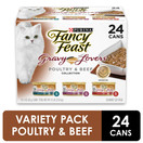 Purina Fancy Feast Gravy Lovers Poultry & Beef Feast Collection Wet Cat Food Variety Packs