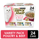 Purina Fancy Feast Grilled Poultry & Beef Collection Wet Cat Food Variety Pack - (24) 3 oz. Cans