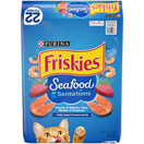 Purina Friskies Dry Cat Food, Seafood Sensations - 22 lb. Bag (00050000290833)