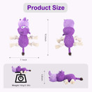 Stuffed Dog Toys Durable Tug of War Plush Dog Toy for Large Medium Small Dogs Interactive Squeaky Dog Chew Toys for Large Breed Puppy Reducing Boredom Anxiety(Rhinoceros)