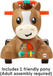 Fisher-Price Walk Bounce & Ride Pony, infant to toddler musical walker and ride-on toy