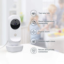 Motorola Connect20 by Hubble Connected Video Baby Monitor - 4.3" Parent Unit and Wi-Fi Viewing for Baby, Elderly, Pet - 2-Way Audio, Night Vision, Digital Zoom