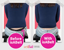 isABelt CLEAR BELT Invisible Belt | Skinny Belt | No Show Belt with Flat Lock